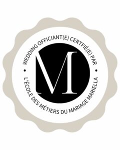 Badge Wedding Officiante - Mariella